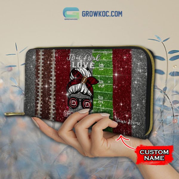 This Girl Love South Carolina Gamecocks NCAA Personalized Women Handbags And Women Purse Wallet