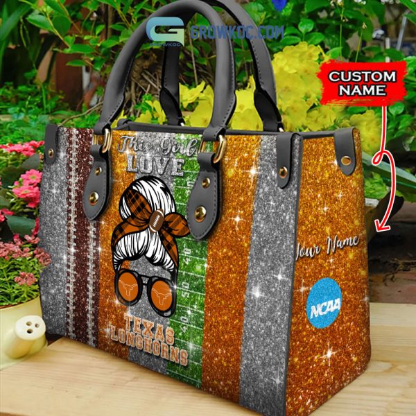This Girl Love Texas Longhorns NCAA Personalized Women Handbags And Women Purse Wallet