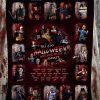 This Is My Halloween Watching Movie All Characters In Horror Movies Fleece Blanket Quilt