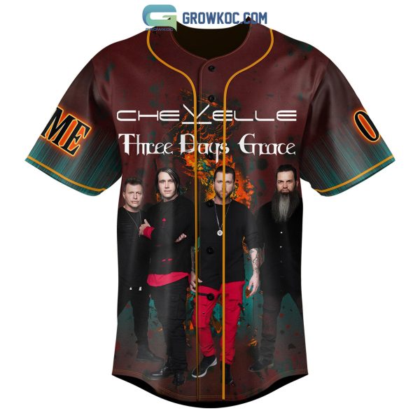 Three Days Grace Chevelle Personalized Baseball Jersey