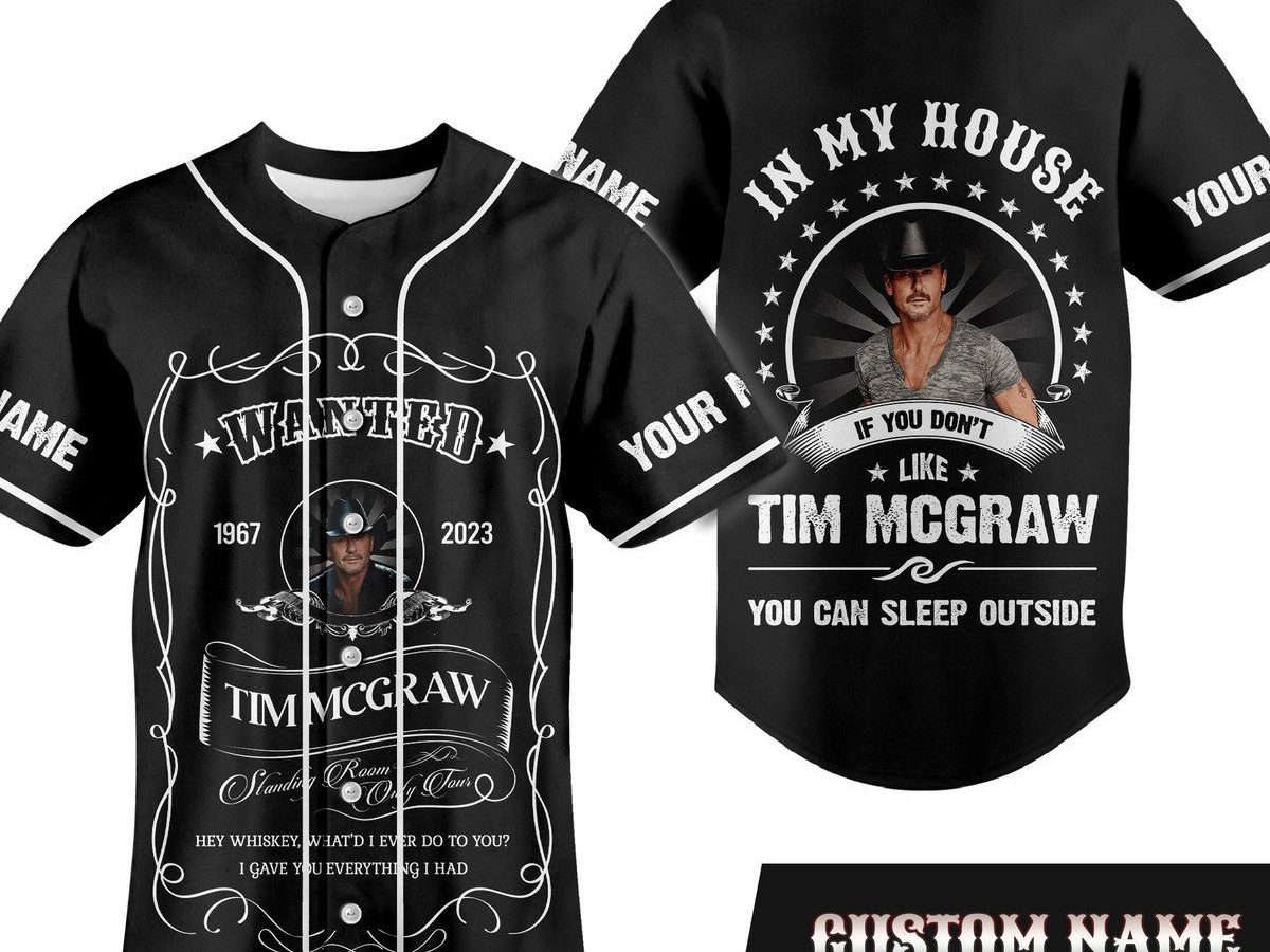 Tim Mcgraw Customize Your Name And Number Baseball Jersey - Torunstyle