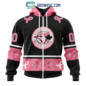 Toronto Blue Jays MLB In Classic Style With Paisley In October We Wear Pink Breast Cancer Hoodie T Shirt