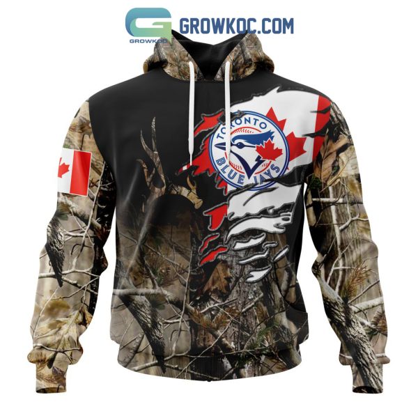 Toronto Blue Jays MLB Special Camo Realtree Hunting Hoodie T Shirt