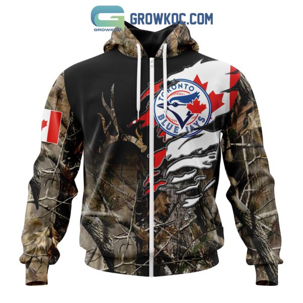 Toronto Blue Jays MLB Special Camo Realtree Hunting Hoodie T Shirt