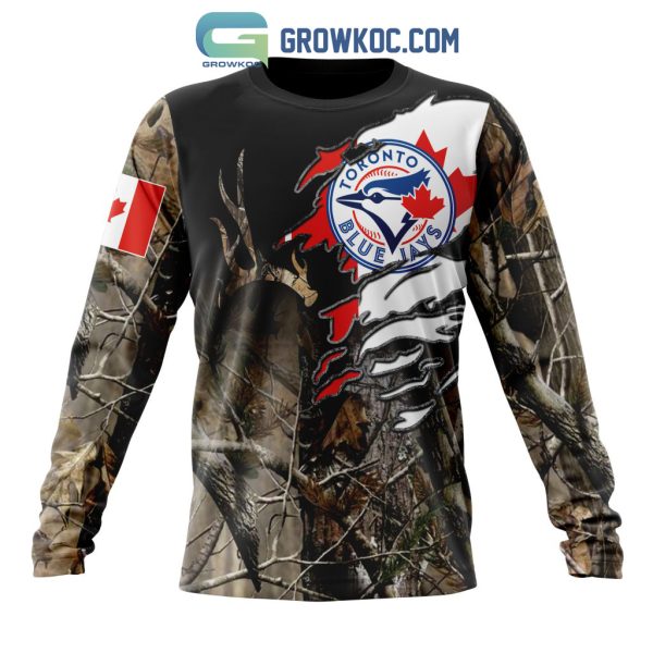 Toronto Blue Jays MLB Special Camo Realtree Hunting Hoodie T Shirt