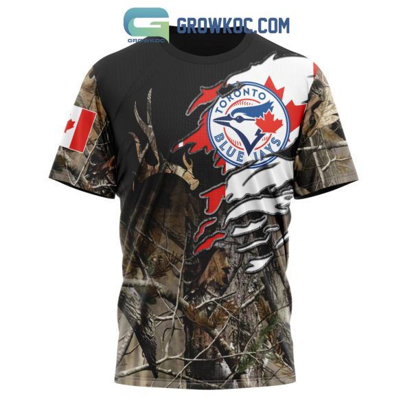 Toronto Blue Jays MLB Special Camo Realtree Hunting Hoodie T Shirt