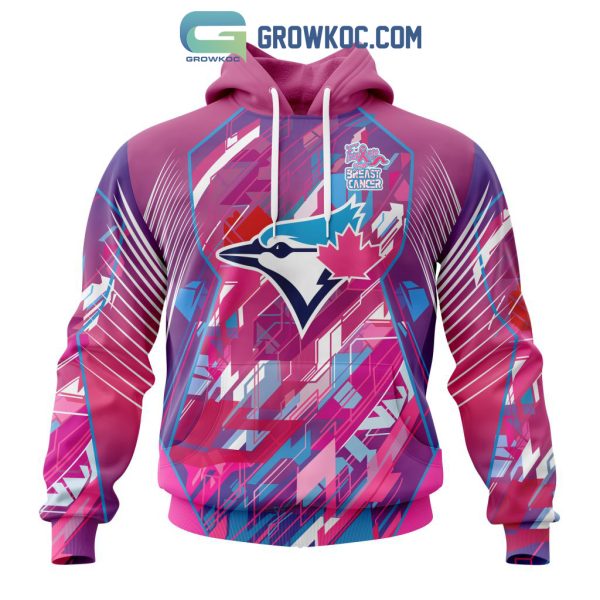 Toronto Blue Jays Mlb Special Design I Pink I Can! Fearless Against Breast Cancer Hoodie T Shirt