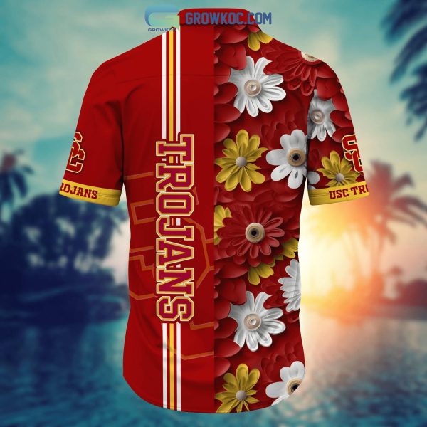 USC Trojans NCAA Flower Hawaiian Shirt