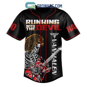 Van Halen Running With The Devil Personalized Baseball Jersey