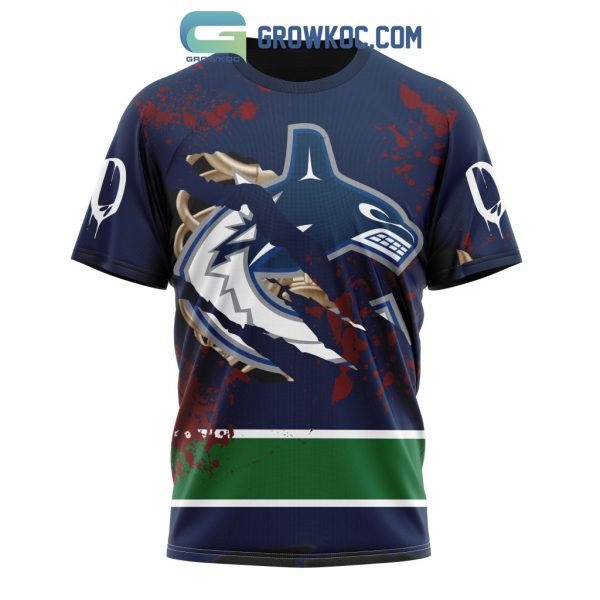 Vancouver Canucks NHL Special Design Jersey With Your Ribs For Halloween Hoodie T Shirt