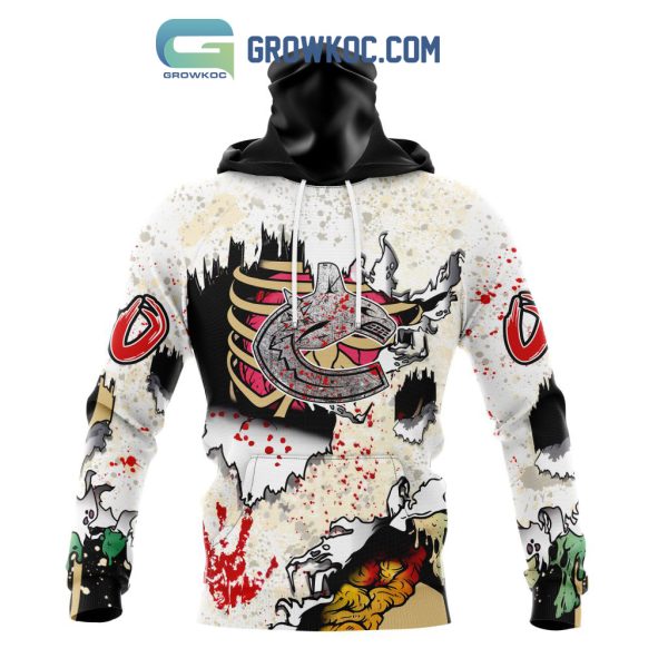 Vancouver Canucks NHL Special Zombie Style For Halloween Hoodie T Shirt