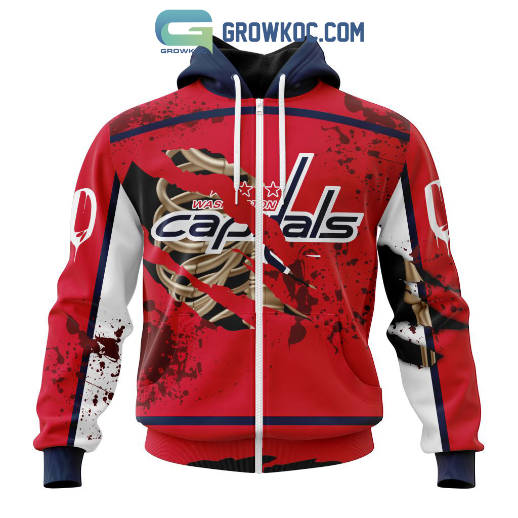 NHL Washington Capitals Personalized Special Design With Northern Lights  Hoodie T Shirt - Growkoc