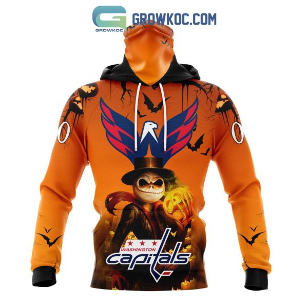 Washington Capitals NHL Special Jack Skellington Halloween Concepts Hoodie T Shirt