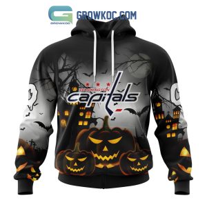 Washington Capitals NHL Special Pumpkin Halloween Night Hoodie T Shirt