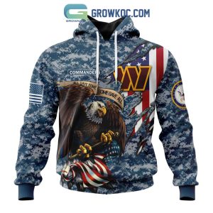 Washington Commanders Brown American Flag Personalized Baseball Jersey