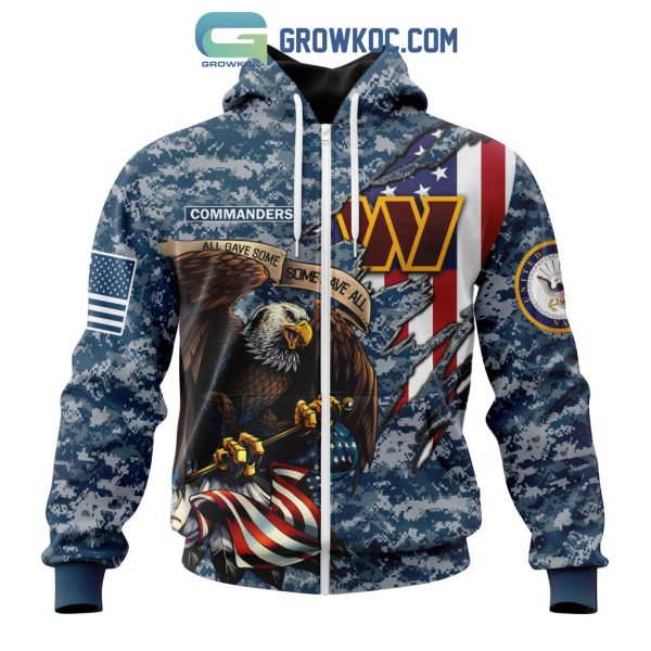 Washington Commanders NFL Honor US Navy Veterans All Gave Some Some Gave All Personalized Hoodie T Shirt