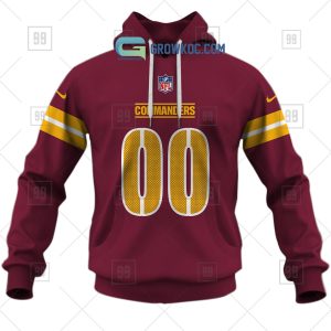Washington Commanders NFL Personalized Home Jersey Hoodie T Shirt