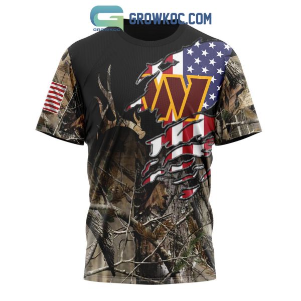 Washington Commanders NFL Special Camo Realtree Hunting Personalized Hoodie T Shirt