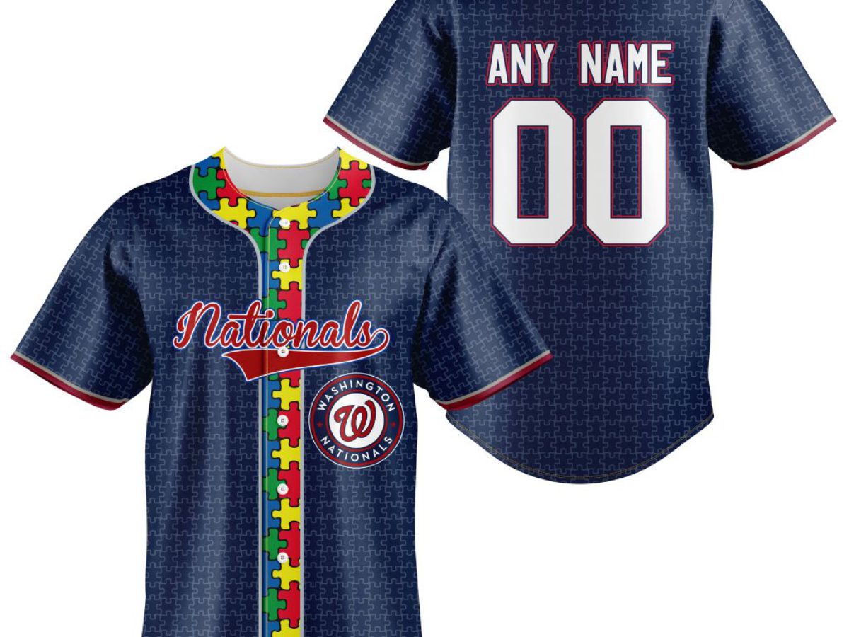 Washington Nationals MLB Fearless Against Autism Personalized