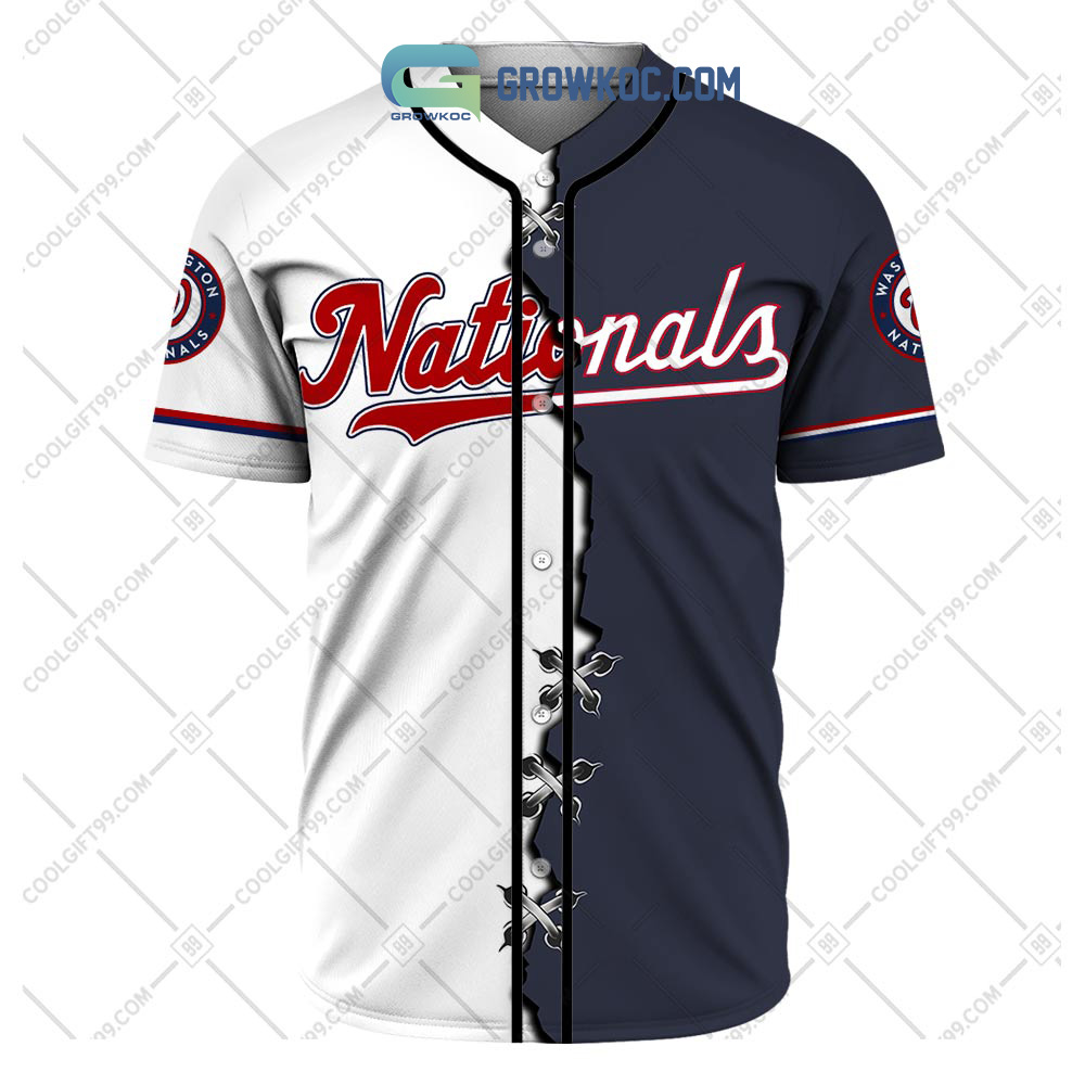 Washington Nationals MLB Personalized Mix Baseball Jersey - Growkoc