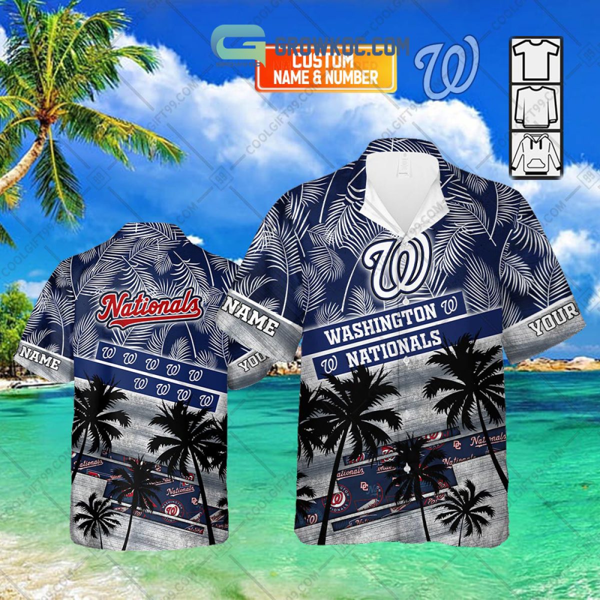Washington Nationals MLB Hawaiian Shirt Sundown Soccer Shirts - Trendy Aloha