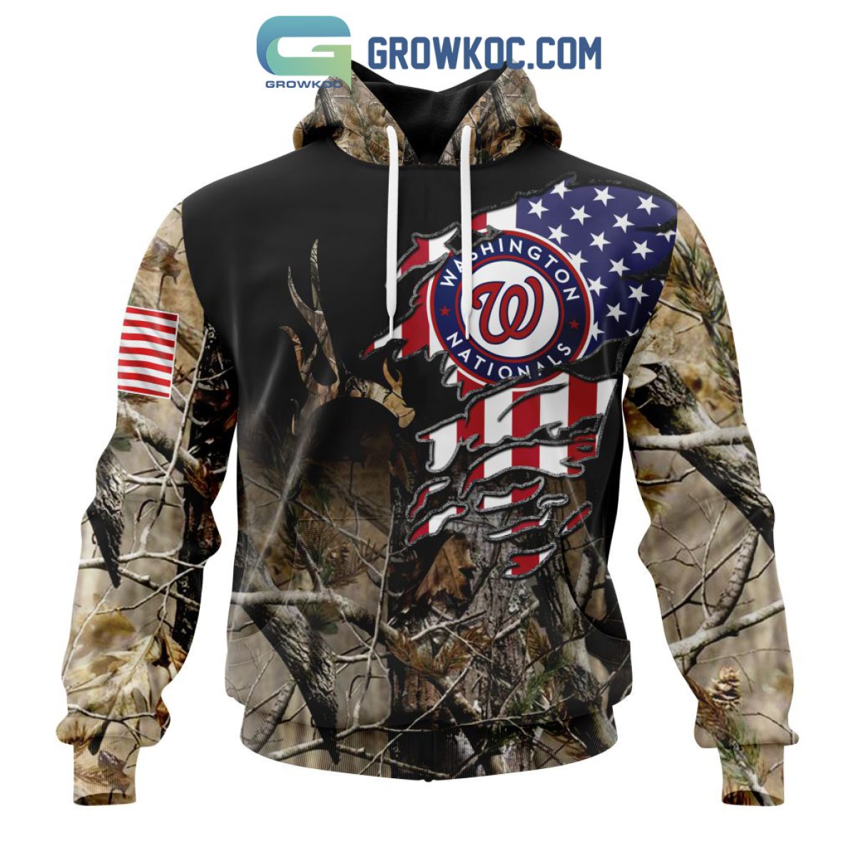 MLB Washington Nationals Mix Jersey Custom Personalized Hoodie Shirt -  Growkoc