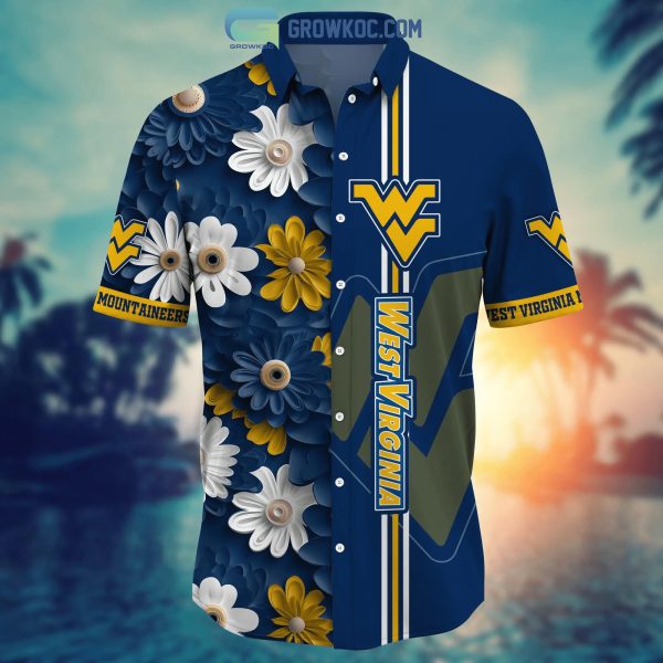 West Virginia Mountaineers NCAA Flower Hawaiian Shirt