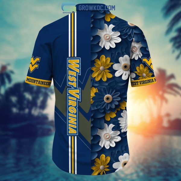 West Virginia Mountaineers NCAA Flower Hawaiian Shirt