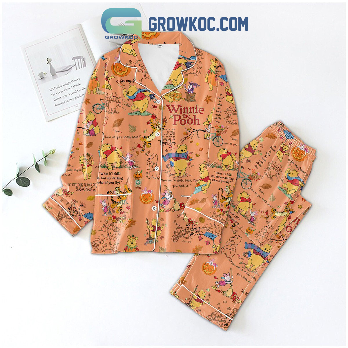 Winnie The Pooh It's The Most Beautiful Time Of The Years Pajamas Set