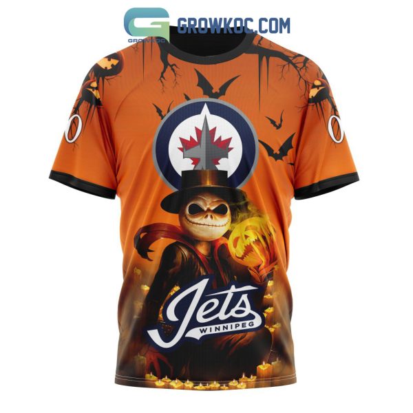 Winnipeg Jets NHL Special Jack Skellington Halloween Concepts Hoodie T Shirt