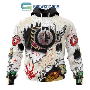 Winnipeg Jets NHL Special Zombie Style For Halloween Hoodie T Shirt