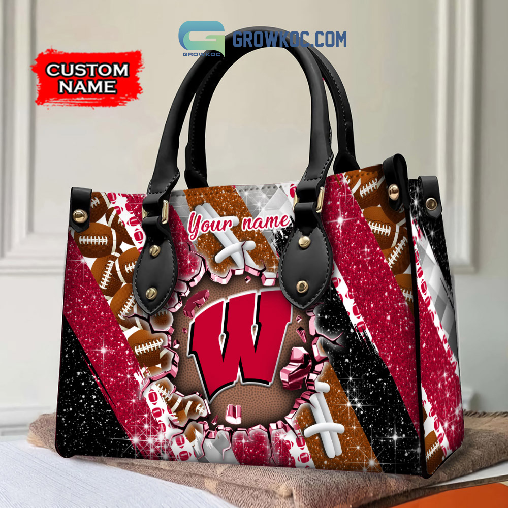 Wisconsin Badgers Personalized Diamond Design Women Handbags and Woman  Purse Wallet - Growkoc