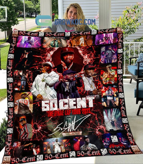 50 Cent The Final Lap Tour 2023 Fleece Blanket Quilt