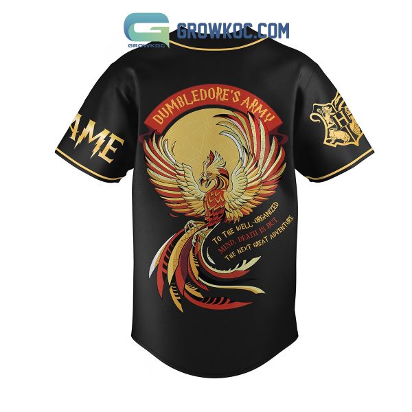 Albus Dumbledore’s Army Michael Gambon To The Well Organized Mind Death Is But The Next Great Adventure Personalized Baseball Jersey