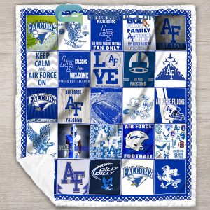 Air Force Falcons NCAA Collection Design Fleece Blanket Quilt