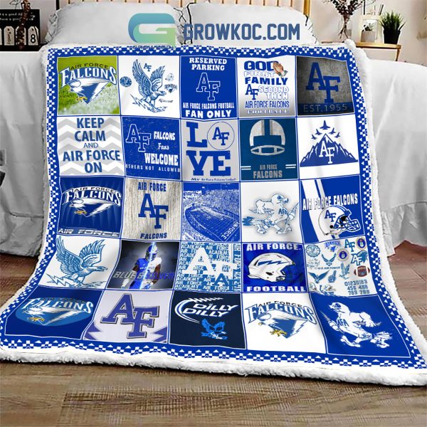 Air Force Falcons NCAA Collection Design Fleece Blanket Quilt