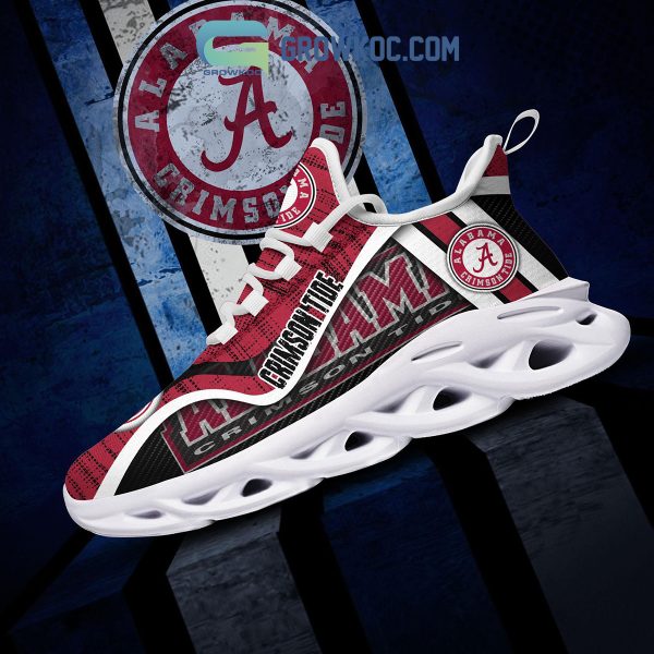 Alabama Crimson Tide NCAA Clunky Sneakers Max Soul Shoes