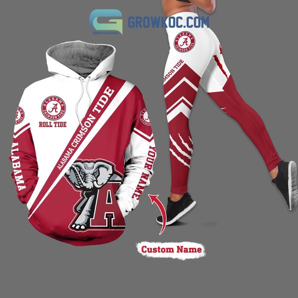 Alabama Crimson Tide NCAA Personalized Hoodie Leggings Set