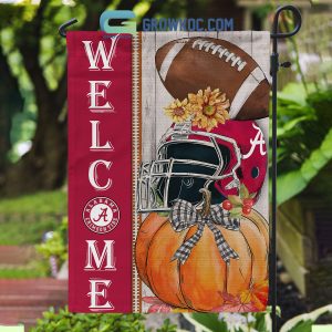 Alabama Crimson Tide NCAA Welcome Fall Pumpkin House Garden Flag