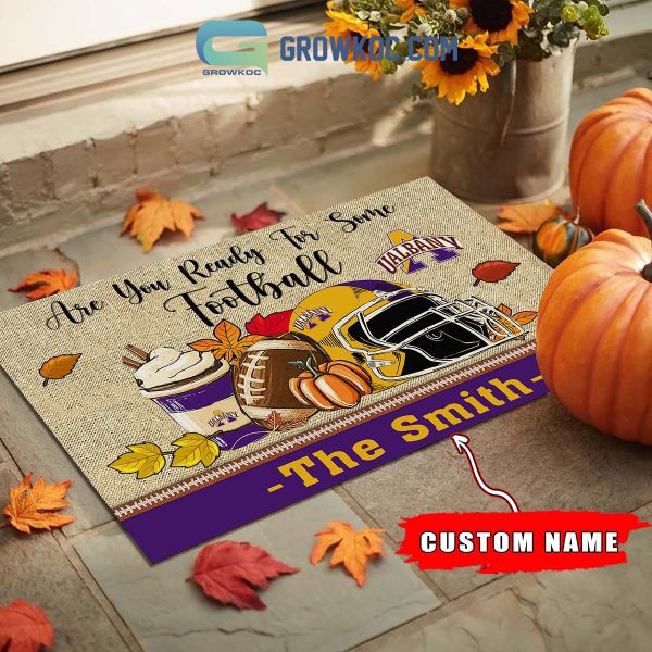 Albany Great Danes NCAA Fall Pumpkin Are You Ready For Some Football Personalized Doormat