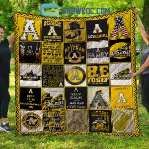 Appalachian State Mountaineers football NCAA Collection Design Fleece Blanket Quilt