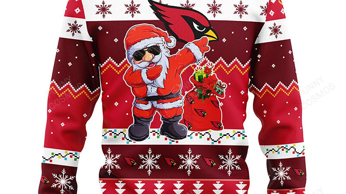 Arizona Cardinals Christmas Santa Claus Ugly Christmas Sweater