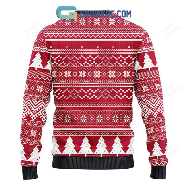 Arizona Cardinals Grateful Dead Ugly Christmas Fleece Sweater