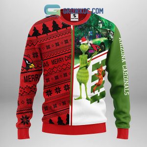 Arizona Cardinals Grinch & Scooby Doo Christmas Ugly Sweater
