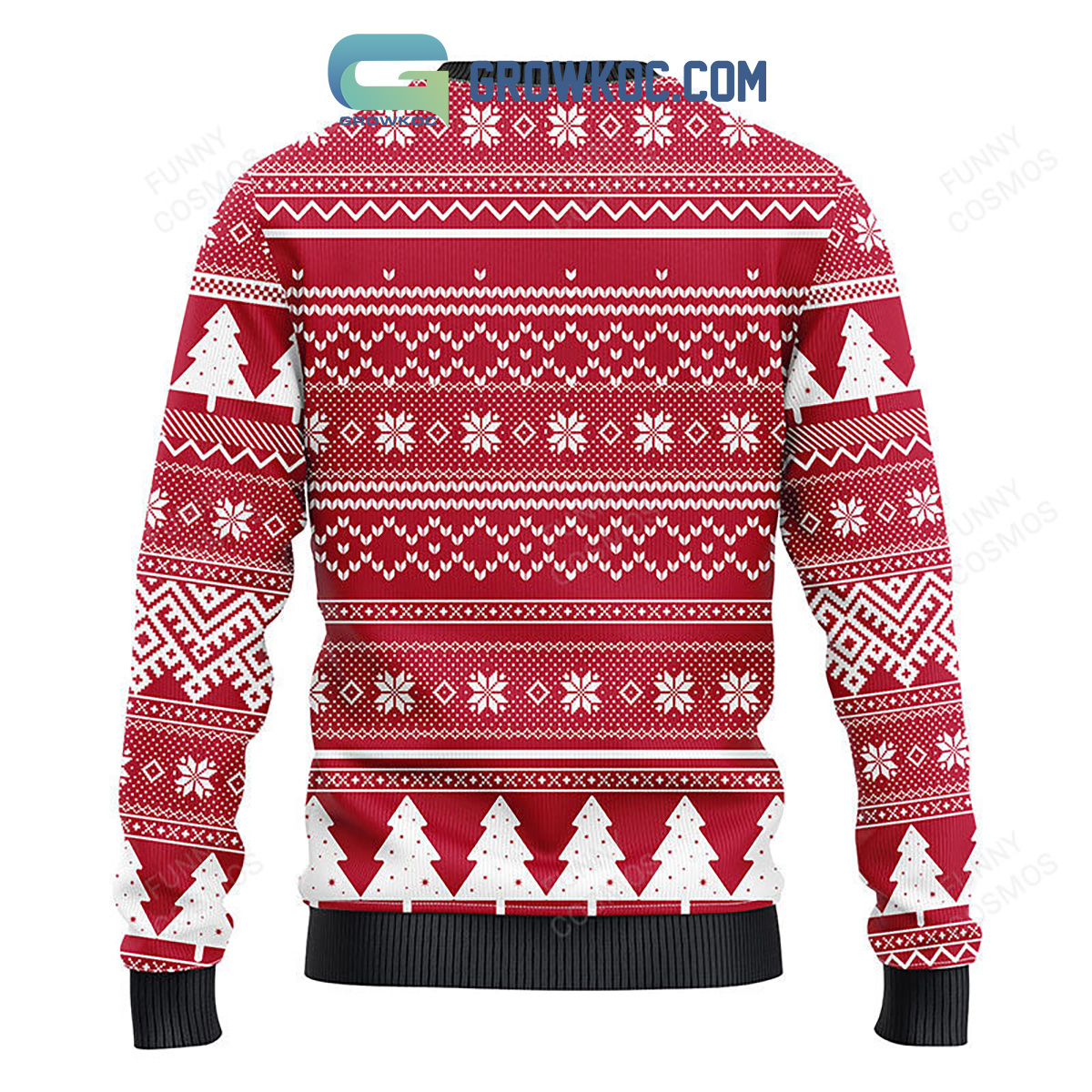 Arizona Cardinals NFL Football Knit Pattern Ugly Christmas Sweater