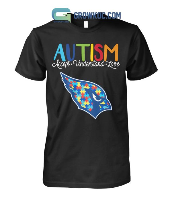 Arizona Cardinals NFL Autism Awareness Accept Understand Love Shirt