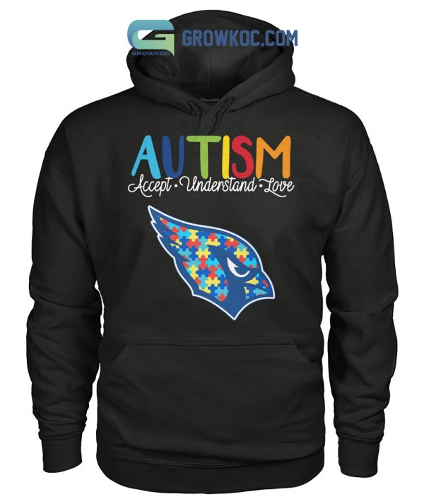 Arizona Cardinals NFL Autism Awareness Accept Understand Love Shirt