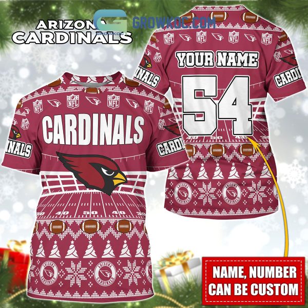 Arizona Cardinals NFL Christmas Personalized Hoodie Zipper Fleece Jacket