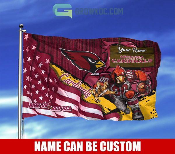Arizona Cardinals NFL Mascot Slogan American House Garden Flag
