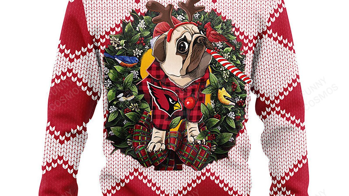 Arizona Cardinals Pub Dog Christmas Ugly Sweater - Growkoc